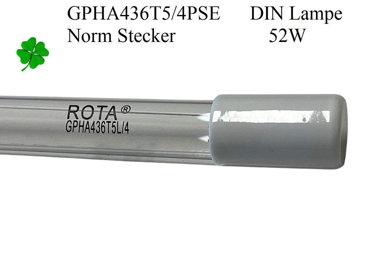 GPHA436T5L - Marinaqua - Propellerpumpen PP30 MP30 FF30 & Rota Tauch UVC Amalgam Ersatzlampe GPHA436T5L 52W