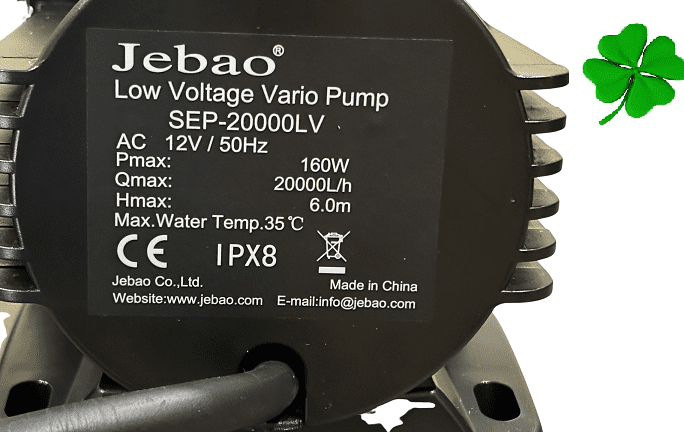 sep-20000lv typenschild - Marinaqua - Propellerpumpen PP30 MP30 FF30 & Rota Tauch UVC